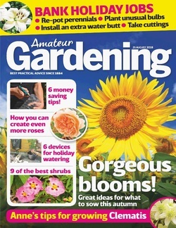 مجله Amateur Gardening؛ 25 آگوست 2018